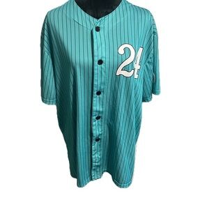 Teal Striped Men's Shirt